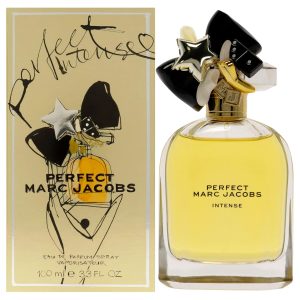 Marc Jacobs Perfect Intense Eau de Parfum – Woody Floral Women's Perfume – With Notes of Daffodil, Jasmine, Roasted Almonds & Sandalwood